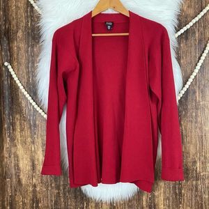 Eileen Fisher | Berry Red Italian Yarn Cardigan